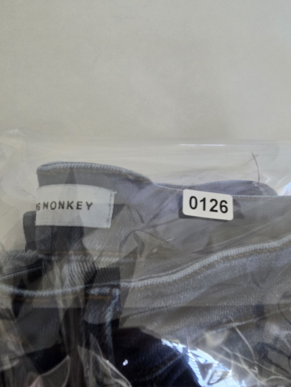 Flying Monkey Blue Distressed Skinny Jeans with Frayed Hem & Pockets Womens 27 - Picture 12 of 13